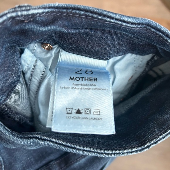 Mother High Waisted Looked Ankle Fray Skinny Jeans - Size 28 - Picture 7 of 8